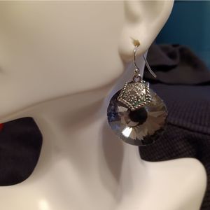 Sparkly Smokey Dangle Earrings